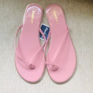 NWT Bebe pink sandals ✨